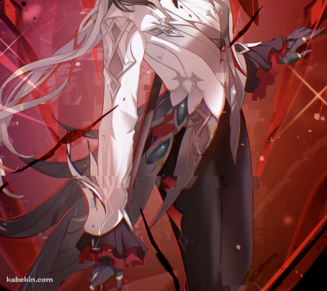白いタキシードを着たアルレッキーノ / 原神のAndroidの壁紙(1080px x 960px) スマホ用