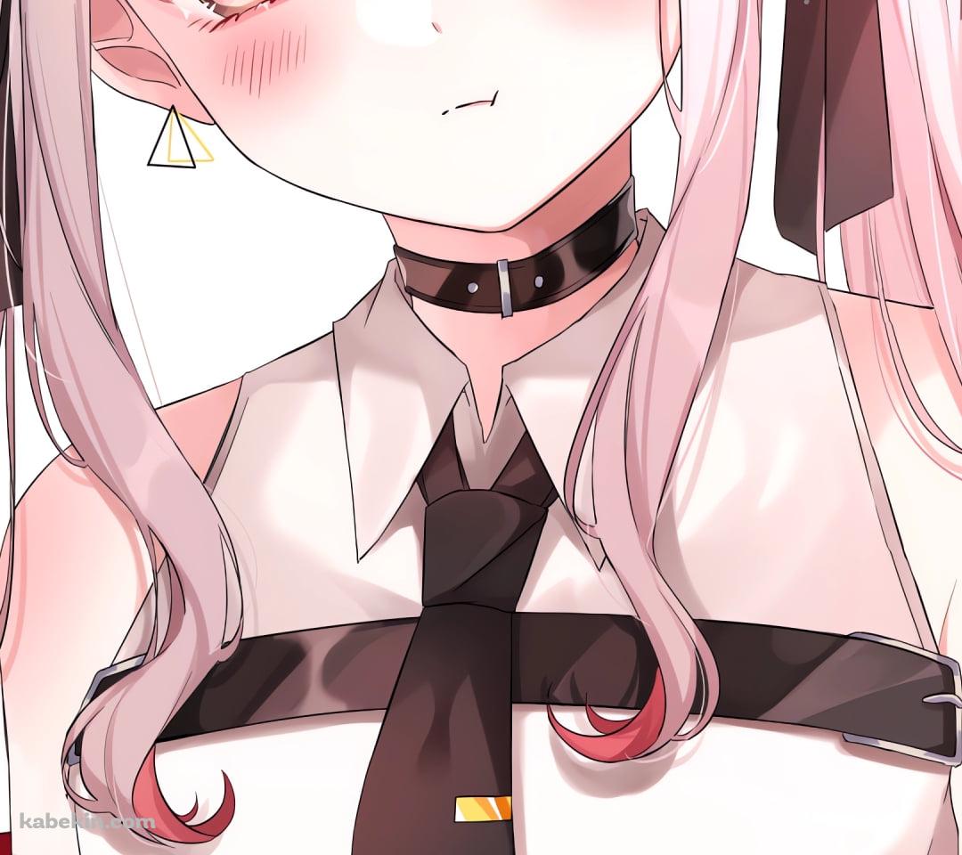 頬を赤らめる百鬼あやめ / ホロライブ / バーチャルYouTuber / VtuberのAndroidの壁紙(1080px x 960px) スマホ用