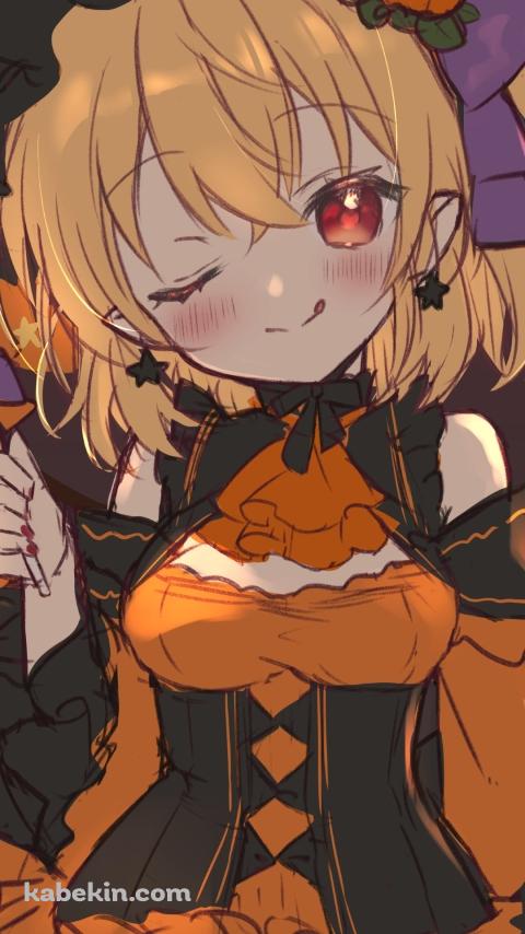 ハロウィンコスの亜羽瀬ひの / 東方のAndroidの壁紙(480px x 854px) スマホ用