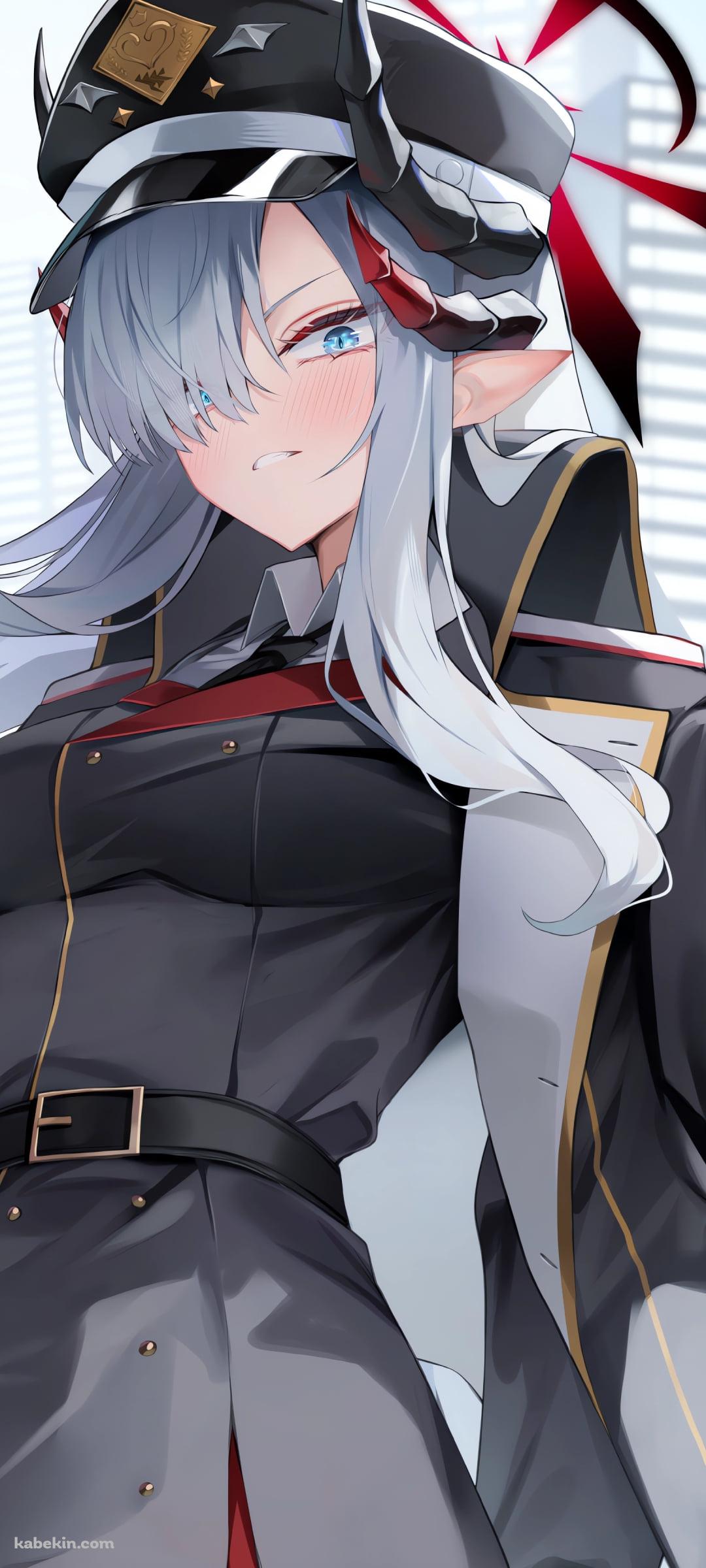 頬を赤らめる羽沼マコト / ブルーアーカイブのAndroidの壁紙(1080px x 2400px) スマホ用