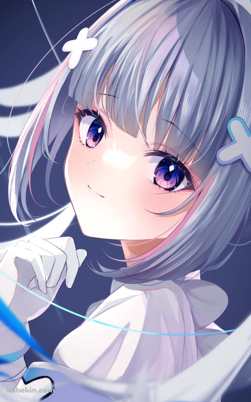 振り返り微笑む天音かなた / ホロライブ / バーチャルYouTuber / VtuberのAndroidの壁紙(800px x 1280px) スマホ用