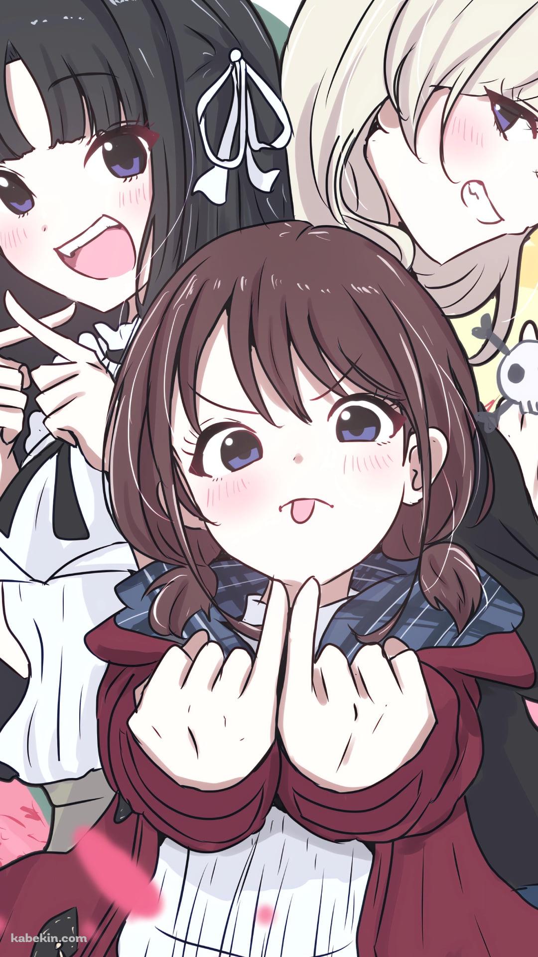 ポーズを取る井芹仁菜 / 安和すばる / 河原木桃香 / ガールズバンドクライのAndroidの壁紙(1080px x 1920px) スマホ用