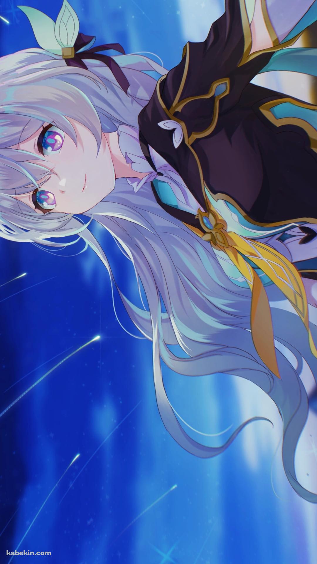 流星群を見て微笑むホタル / 崩壊:スターレイルのAndroidの壁紙(1080px x 1920px) スマホ用