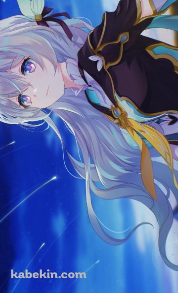 流星群を見て微笑むホタル / 崩壊:スターレイルのAndroidの壁紙(360px x 592px) スマホ用