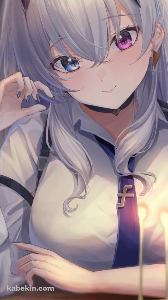誕生日ケーキと天帝フォルテ / オッドアイ / バーチャルYouTuberのAndroidの壁紙(540px x 960px) スマホ用