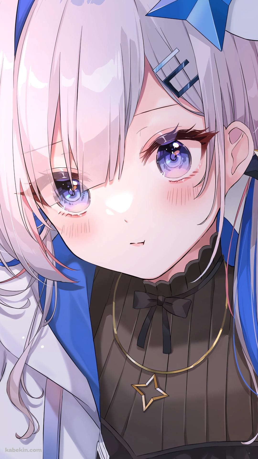 頬を赤らめる天音かなた / ホロライブ / バーチャルYouTuber / VtuberのAndroidの壁紙(1080px x 1920px) スマホ用