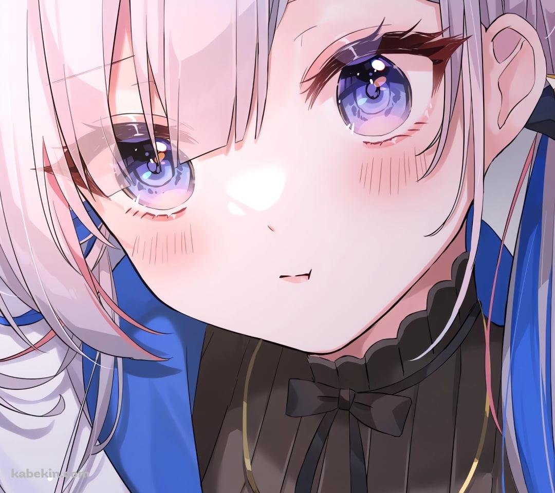 頬を赤らめる天音かなた / ホロライブ / バーチャルYouTuber / VtuberのAndroidの壁紙(1080px x 960px) スマホ用