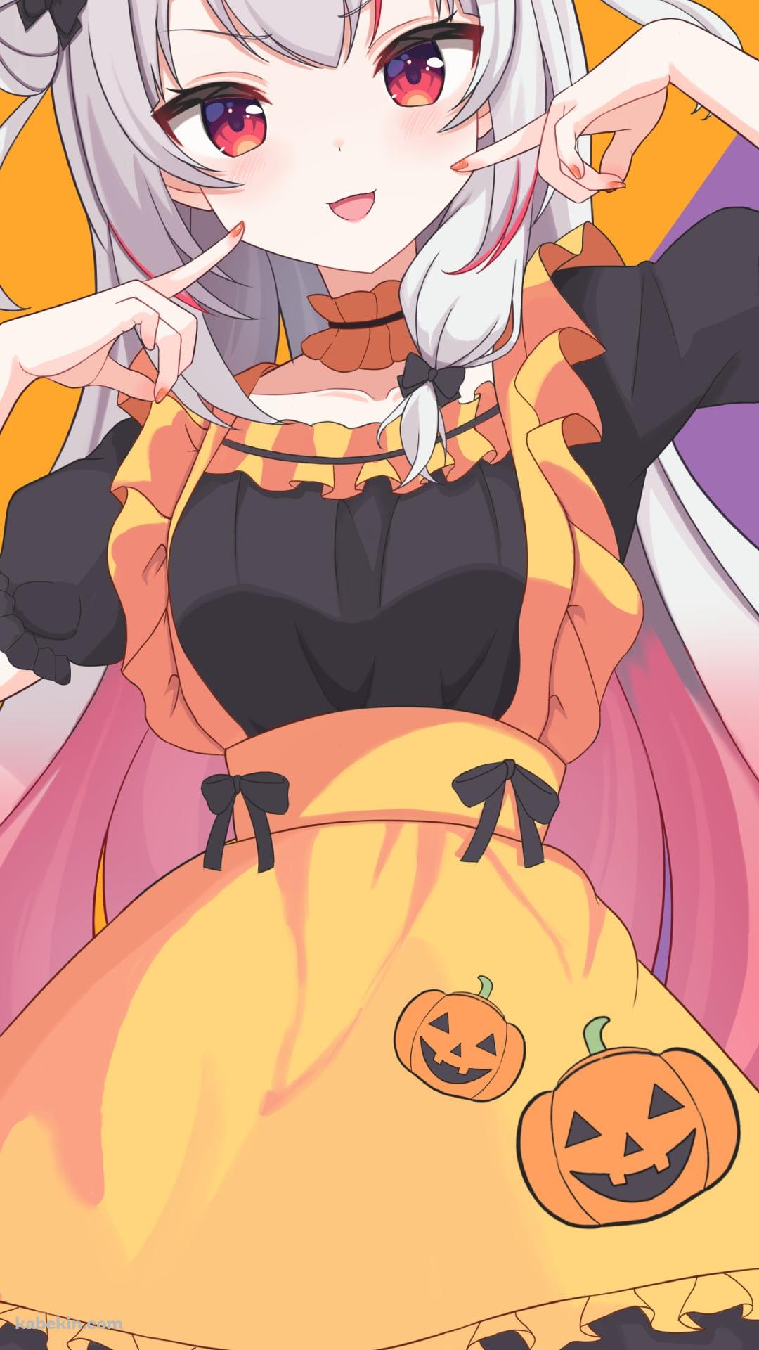 頬を指さす百鬼あやめ / ホロライブ / バーチャルYouTuberのAndroidの壁紙(1080px x 1920px) スマホ用
