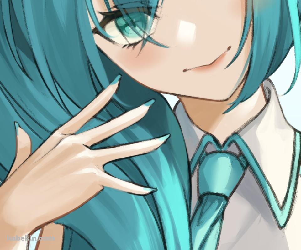 サイドポニーテールの初音ミク / ボーカロイドのAndroidの壁紙(960px x 800px) スマホ用