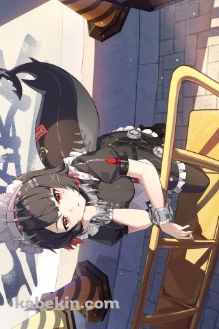 黄色いベンチで頬杖をつくエレン・ジョー / ゼンレスゾーンゼロのAndroidの壁紙(320px x 480px) スマホ用