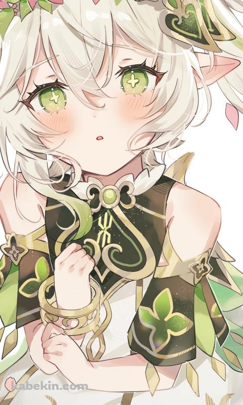 花冠をつけた可愛いナヒーダ / 原神のAndroidの壁紙(480px x 800px) スマホ用