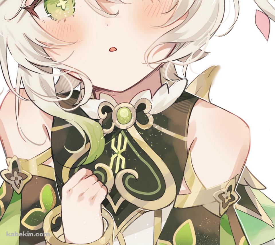 花冠をつけた可愛いナヒーダ / 原神のAndroidの壁紙(960px x 854px) スマホ用