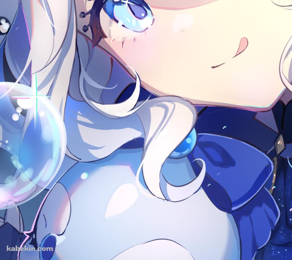 水泡と舌を出すフリーナ / 原神のAndroidの壁紙(960px x 854px) スマホ用