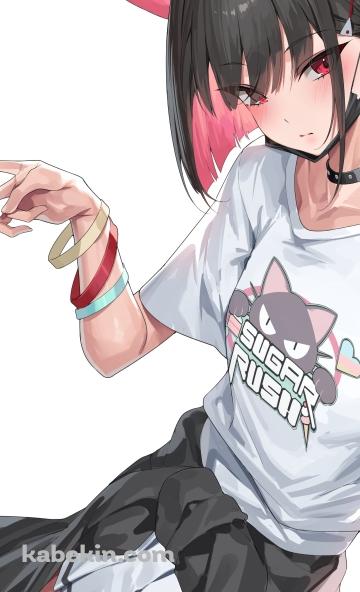 右手でピースをする杏山カズサ / ブルーアーカイブのAndroidの壁紙(360px x 592px) スマホ用