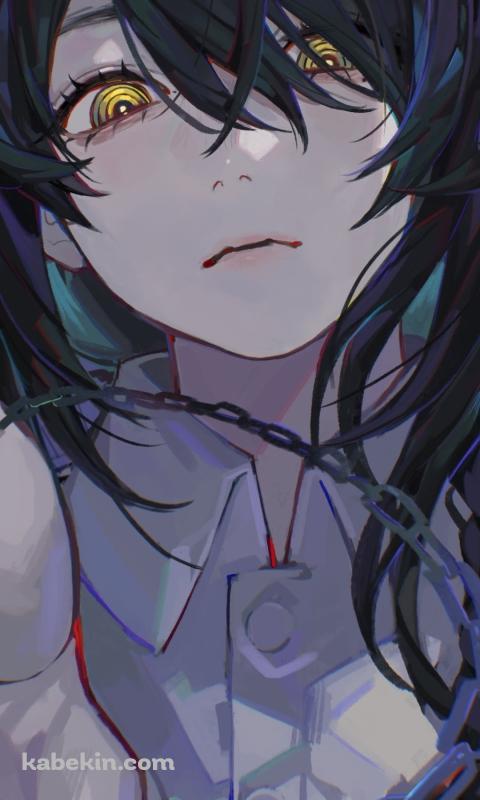 指をさすナユタ / チェンソーマンのAndroidの壁紙(480px x 800px) スマホ用