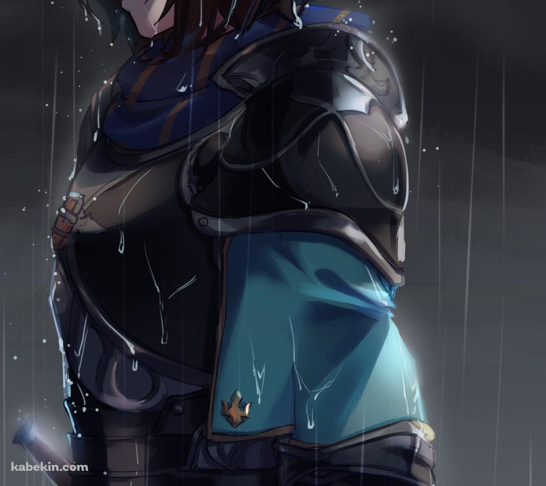 雨にうたれるランスロット / グランブルーファンタジーのAndroidの壁紙(1080px x 960px) スマホ用