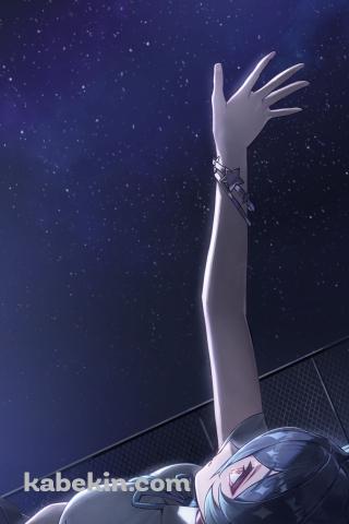 夜空に右手を伸ばすレイラ / 原神のAndroidの壁紙(320px x 480px) スマホ用