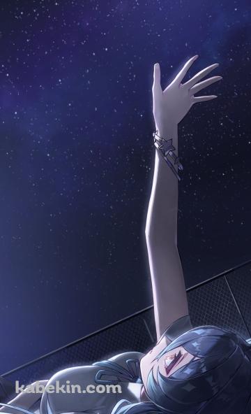 夜空に右手を伸ばすレイラ / 原神のAndroidの壁紙(360px x 592px) スマホ用