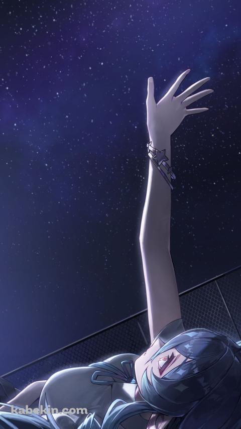 夜空に右手を伸ばすレイラ / 原神のAndroidの壁紙(480px x 854px) スマホ用