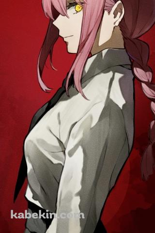 横目でこちらを見つめるマキマ / チェンソーマンのAndroidの壁紙(320px x 480px) スマホ用