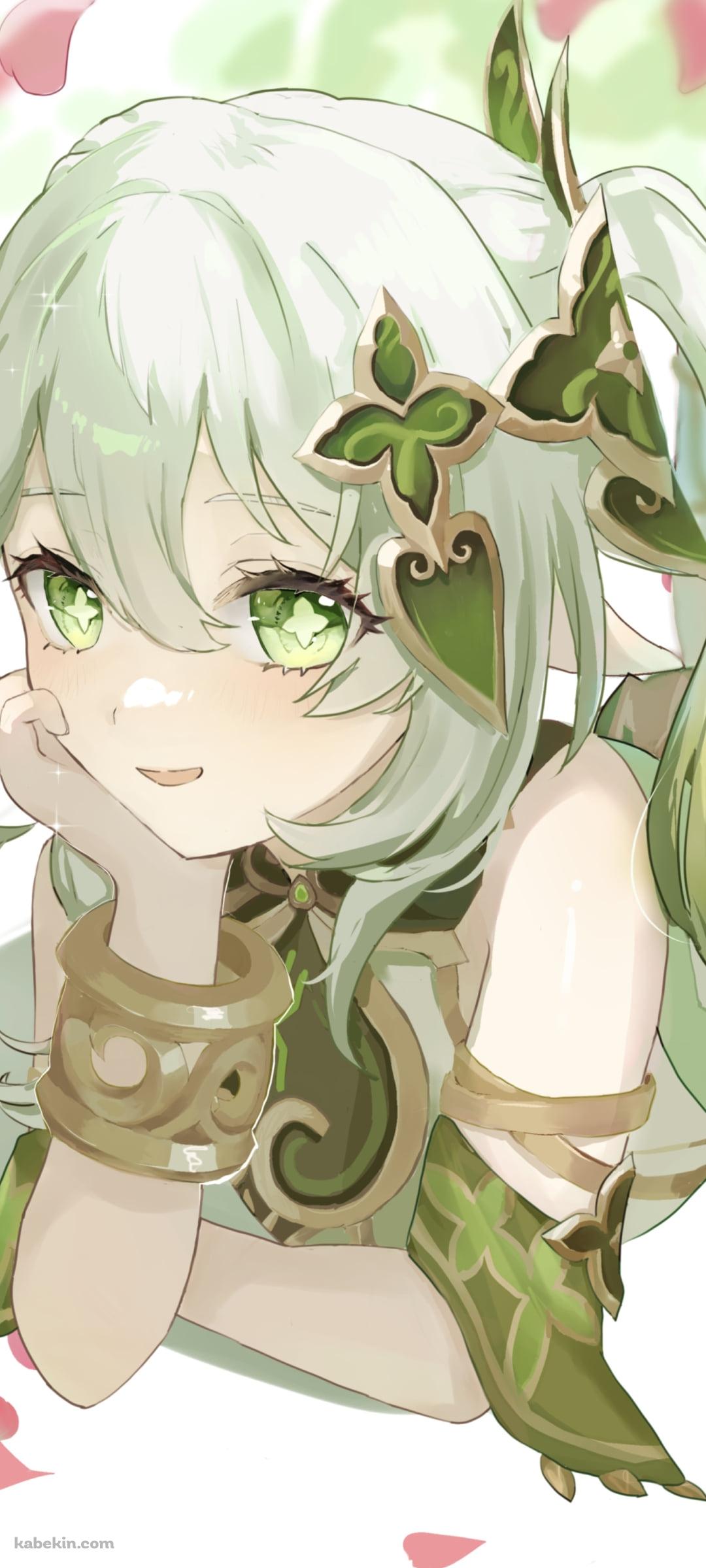 寝そべり頬杖をつくナヒーダ / 原神のAndroidの壁紙(1080px x 2400px) スマホ用