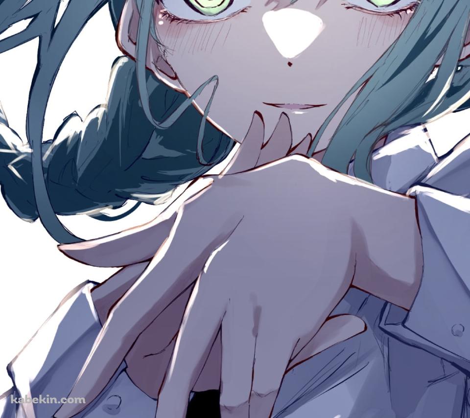 かまえる氷川紗夜 / マキマ / チェンソーマン / バンドリ!のAndroidの壁紙(960px x 854px) スマホ用