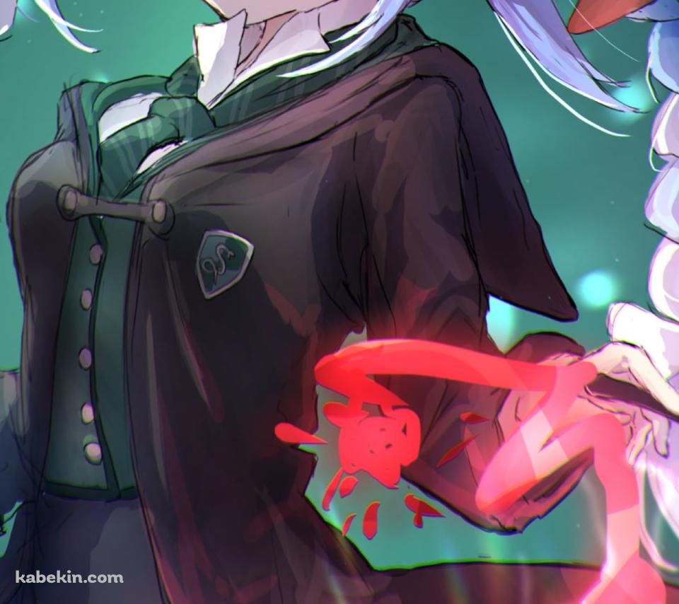 ワンドを持つ兎田ぺこら / バーチャルYouTuber / ホロライブ / ハリーポッターのAndroidの壁紙(960px x 854px) スマホ用