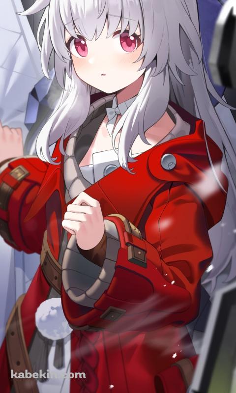 赤い服を着たクラーラ / 崩壊:スターレイルのAndroidの壁紙(480px x 800px) スマホ用