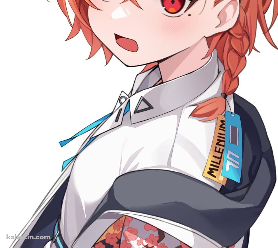 腰に手をあて怒る美甘ネル / ブルーアーカイブのAndroidの壁紙(960px x 854px) スマホ用