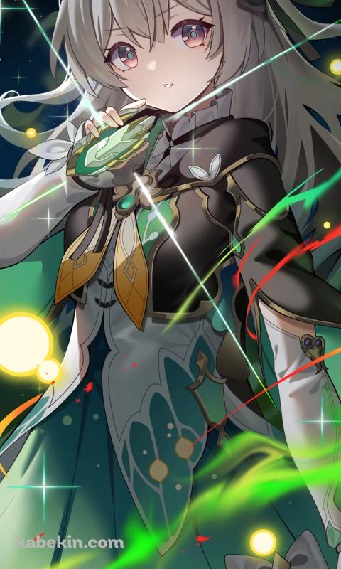 黒いヘアバンドをつけたホタル / 崩壊:スターレイルのAndroidの壁紙(480px x 800px) スマホ用