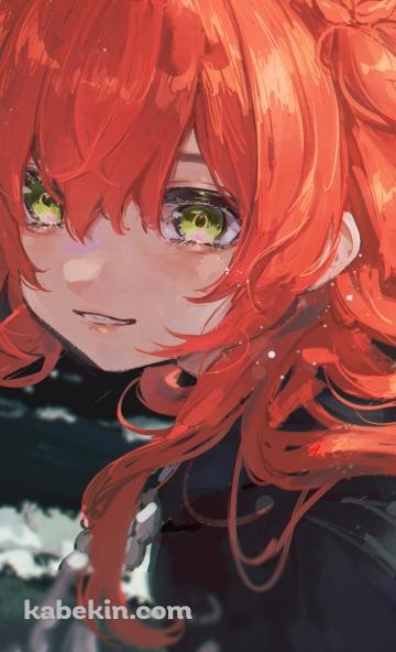 夜の海と喜多郁代 / ぼっち・ざ・ろっく!のAndroidの壁紙(360px x 592px) スマホ用