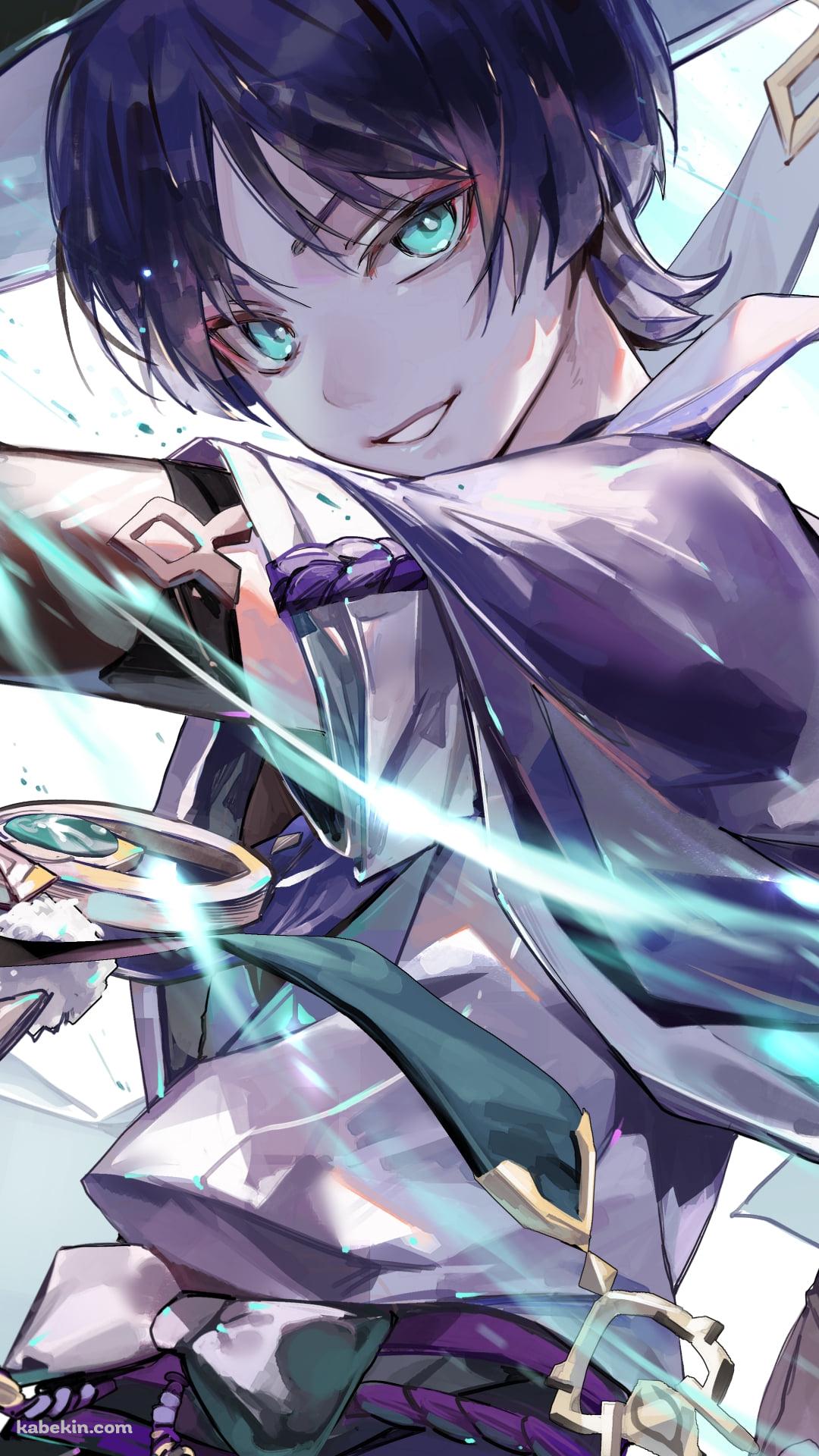 左手を振るスカラマシュ / 放浪者 / 原神のAndroidの壁紙(1080px x 1920px) スマホ用