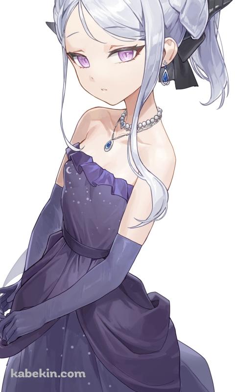 黒いドレスを着た空崎ヒナ / ブルーアーカイブのAndroidの壁紙(480px x 800px) スマホ用