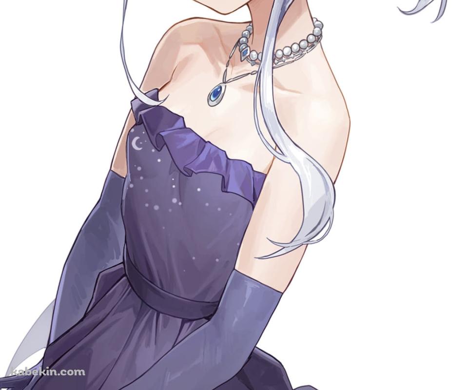 黒いドレスを着た空崎ヒナ / ブルーアーカイブのAndroidの壁紙(960px x 800px) スマホ用