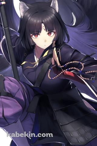 お祈りするサガ / アークナイツのAndroidの壁紙(320px x 480px) スマホ用