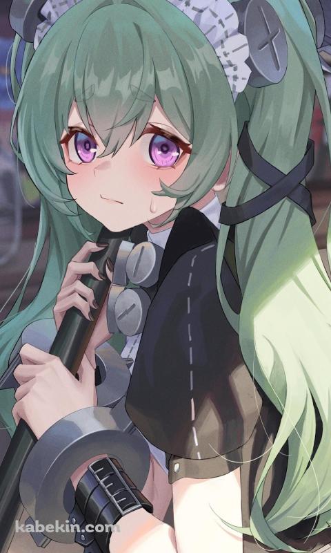 黒い杖を持つカリン・ウィクス / ゼンレスゾーンゼロのAndroidの壁紙(480px x 800px) スマホ用