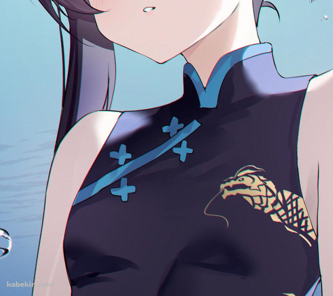 チャイナ服を着た竜華キサキ / ブルーアーカイブのAndroidの壁紙(1080px x 960px) スマホ用