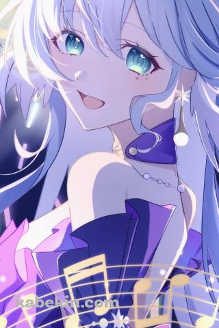 ステージ上で歌を唄うロビン / 崩壊:スターレイルのAndroidの壁紙(320px x 480px) スマホ用