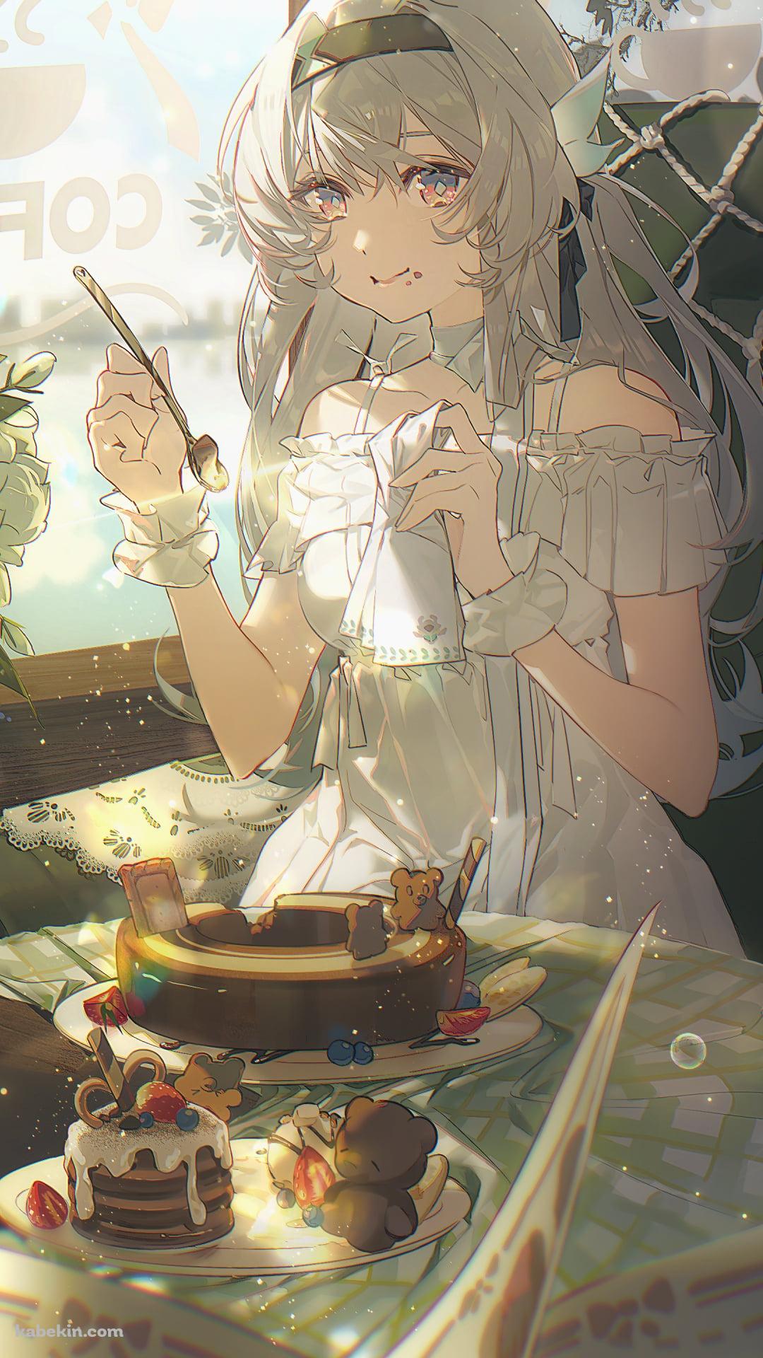 カフェでスイーツを食べるホタル / 崩壊:スターレイルのAndroidの壁紙(1080px x 1920px) スマホ用