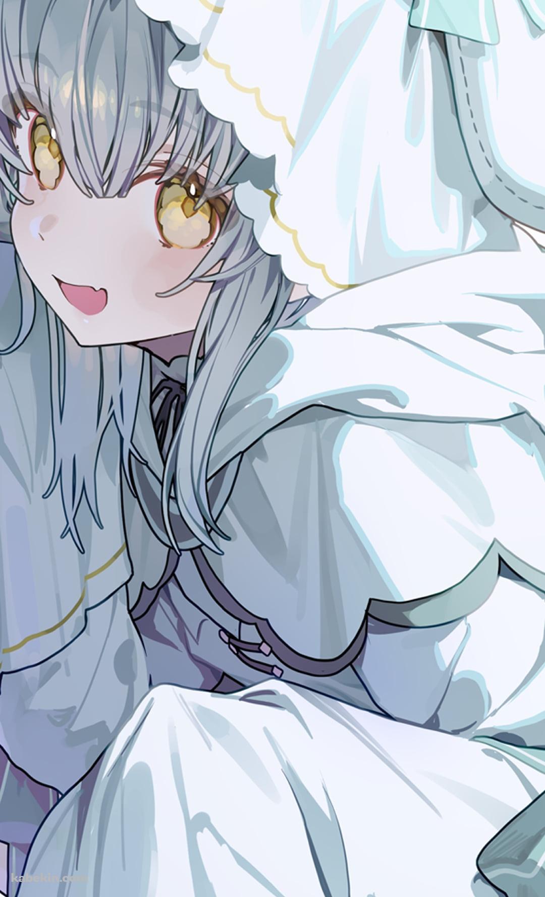 しゃがんだおばけ、ぴおん / obakeno pion / VtuberのAndroidの壁紙(1080px x 1776px) スマホ用