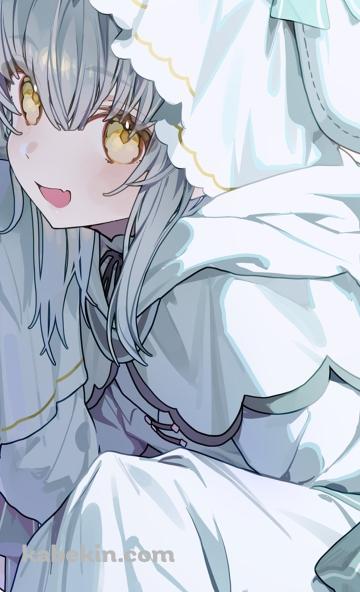 しゃがんだおばけ、ぴおん / obakeno pion / VtuberのAndroidの壁紙(360px x 592px) スマホ用