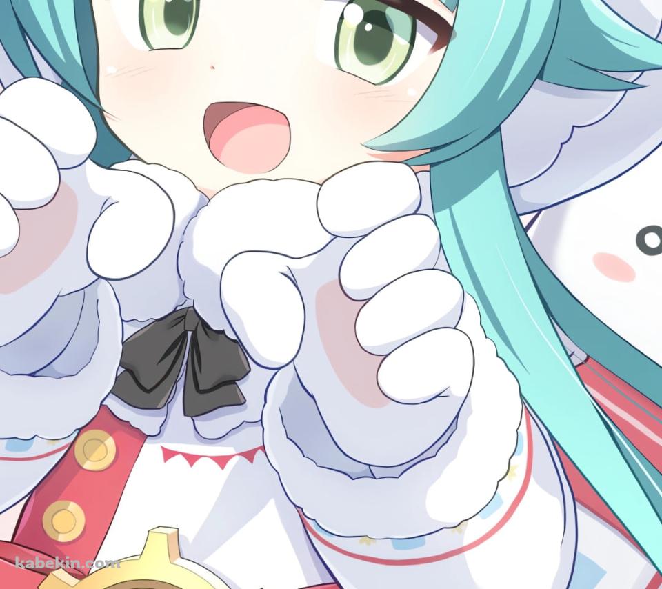 白い手袋を付けた秋泉モミジ / ブルーアーカイブのAndroidの壁紙(960px x 854px) スマホ用
