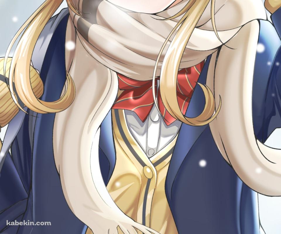 雪が降る中、制服姿の蛍 / 原神のAndroidの壁紙(960px x 800px) スマホ用