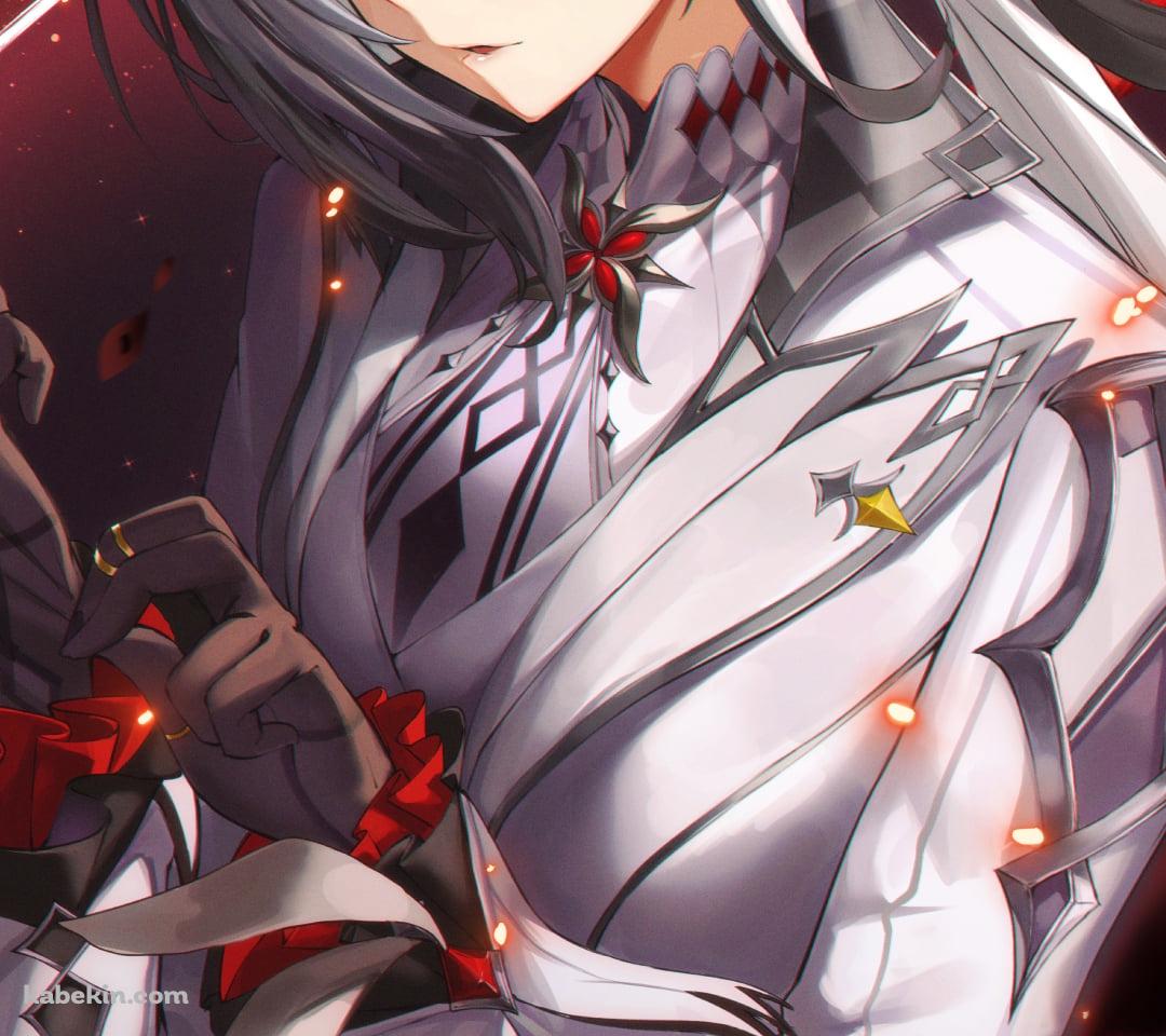 手袋をはめなおすアルレッキーノ / 原神のAndroidの壁紙(1080px x 960px) スマホ用