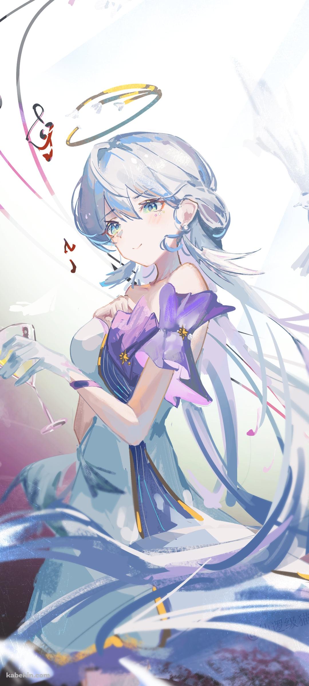 カクテルグラスを持つロビン / 崩壊:スターレイルのAndroidの壁紙(1080px x 2400px) スマホ用
