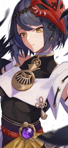かっこいい九条裟羅 / 黄色い瞳 / 原神のiPhone / スマホ壁紙