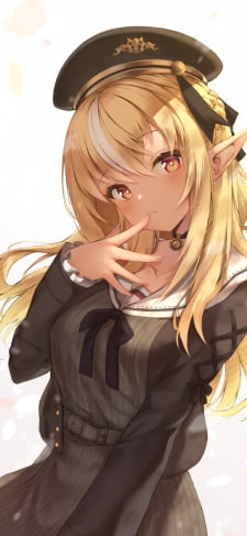 口元に指をあてる可愛い不知火フレア（しらぬいふれあ） / ホロライブ / バーチャルYouTuber / VtuberのiPhone / スマホ壁紙