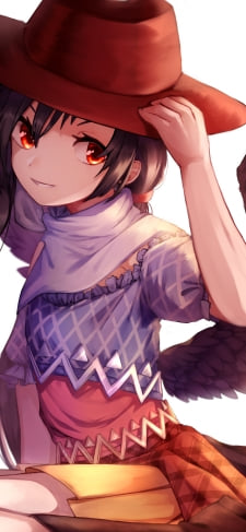 帽子を触り微笑む驪駒早鬼 (くろこまさき) / 東方のiPhone / スマホ壁紙