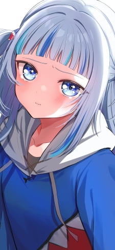 目がウルウルしたがうる・ぐら / ホロライブ / バーチャルYouTuber / Vtuber / ファンアート / イラストのiPhone / スマホ壁紙