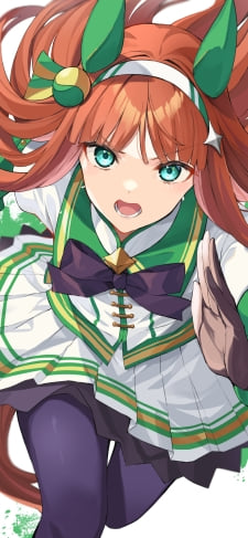 猛ダッシュするサイレンススズカ / 全力疾走 / ウマ娘プリティーダービー / ファンアート / イラストのiPhone / スマホ壁紙